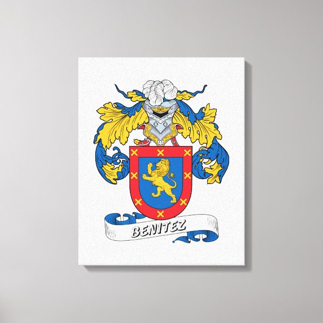 Impressão Em Tela Benitez Family Crest (Frente)