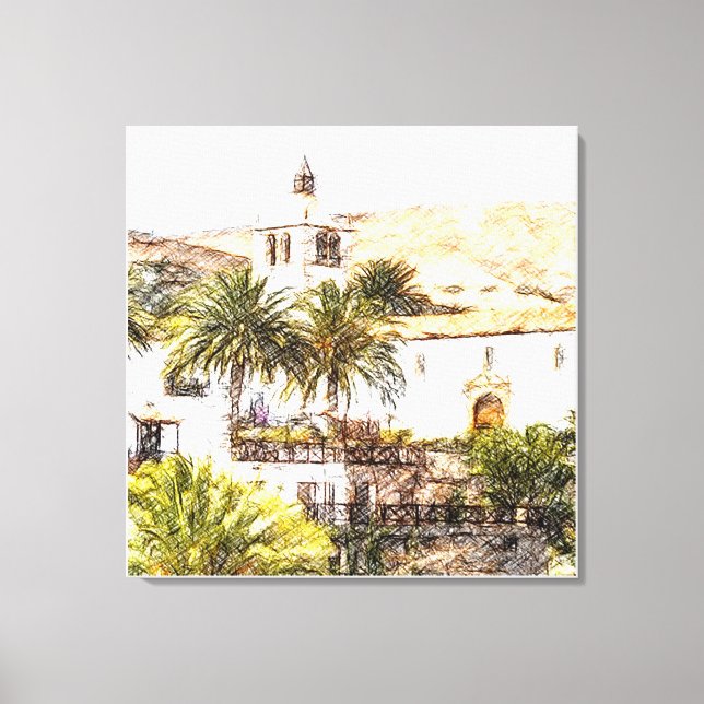 Impressão Em Tela Bentancuria, Fuerteventura, Ilhas Canárias (Frente)