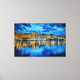 IMPRESSÃO EM TELA BERGEN - NORUEGA - O PORTÁTIL PARA OS FJORDS