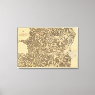 Impressão Em Tela Bermuda cem, Virgínia