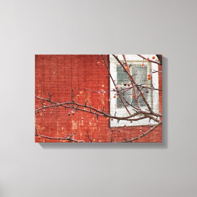 Impressão Em Tela Berries e Barn (Frente)