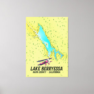 Impressão Em Tela berryessa Napa County do lago, Califórnia