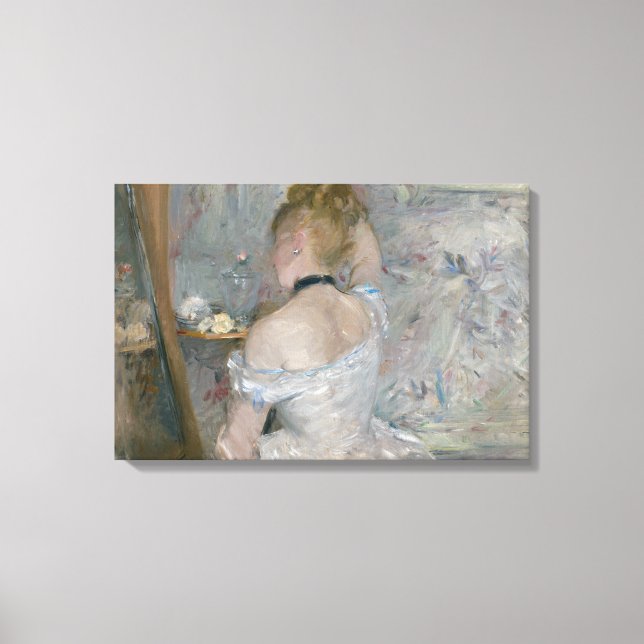 Impressão Em Tela Berthe Morisot - Mulher na sua Toilette (Frente)