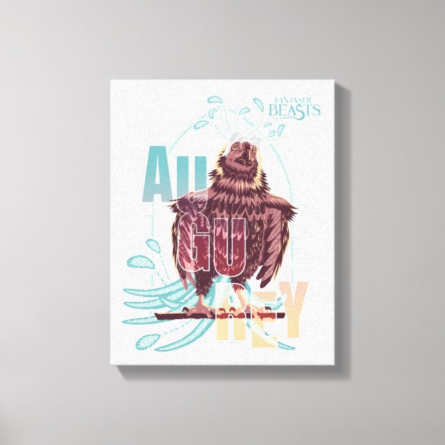 Impressão Em Tela Bestas Fantásticas Augurey (Frente)