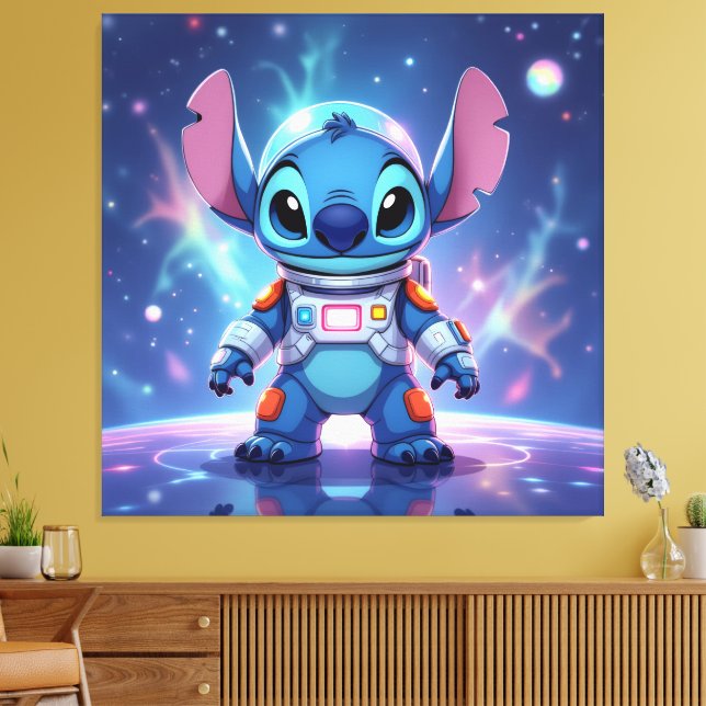 Impressão Em Tela Beste Freunde fürs Leben – Lilo & Stitch1 (Insitu(Sala de estar))