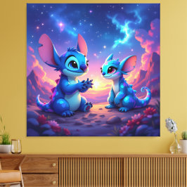 Impressão Em Tela Beste Freunde fürs Leben – Lilo & Stitch1