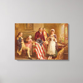Impressão Em Tela Betsy Ross, 1777 (História Americana) (Patriota do