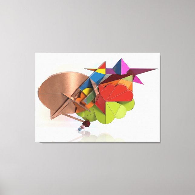 Impressão Em Tela Beyond the Clouds (Frente)