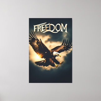 Impressão Em Tela Beyond Wings: Freedom with an Eagle