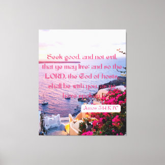 Impressão Em Tela Bíblia 5:14 Verse KJV Pic Wall Art
