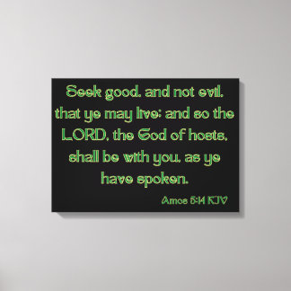 Impressão Em Tela Bíblia 5:14 Verse KJV Wall Art