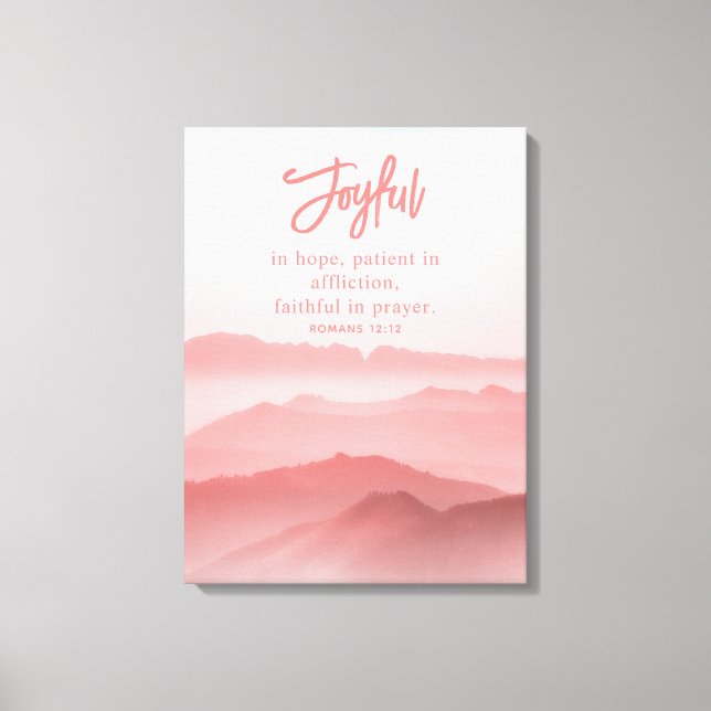 Impressão Em Tela Bíblia de Paisagem Pacífica com Aquarela Verdadeir (Frente)