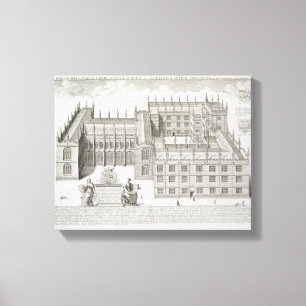Impressão Em Tela Biblioteca de Bodleian, Oxford, 'de Oxonia