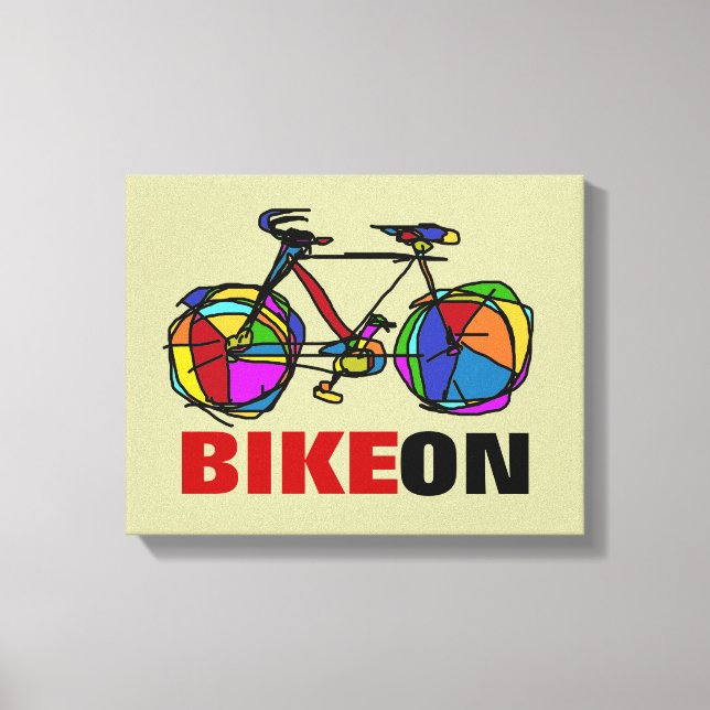 Impressão Em Tela bicicleta - biking + bicicleta (Frente)