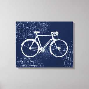 Impressão Em Tela bicicleta branca