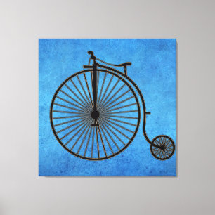 Impressão Em Tela Bicicleta Circense Penny Farthing em Pergaminho Az