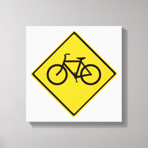 Impressão Em Tela Bicicleta de Sinal de Estrada