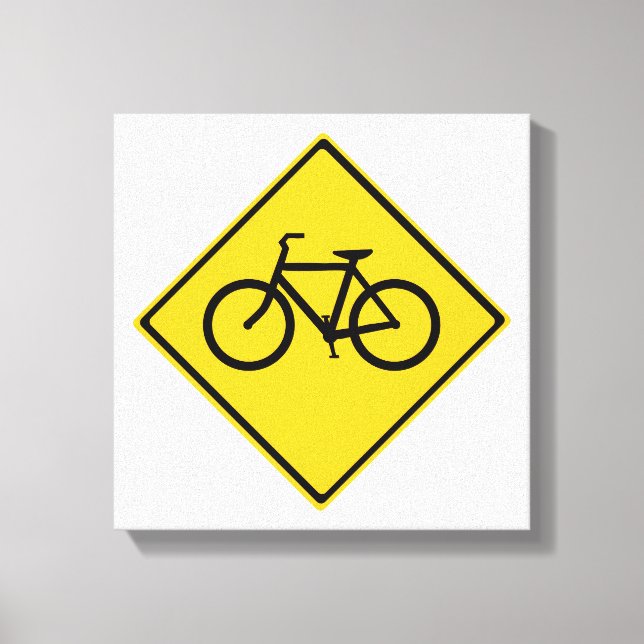 Impressão Em Tela Bicicleta de Sinal de Estrada (Frente)