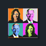 Impressão Em Tela Biden Harris Pop Art (Laranja, Cinza, Azul, Rosa)<br><div class="desc">Arte Pop política e presentes políticos no site PolitiClothes.com e PolitiCardz.com Encontrar os presentes políticos e eleitorais mais únicos, incluindo: T-shirts políticas, autocolantes políticos, botões políticos, Posters políticos, pernos políticos, cartões políticos, políticos, políticos, políticos, Posters políticos, sinais políticos e muito mais! Arte e artes políticas: http://www.PolitiClothes.com Cartões e presentes políticos:...</div>