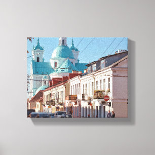 Impressão Em Tela Bielorrússia Б е л а у р с Arquitetura de Hrodna G