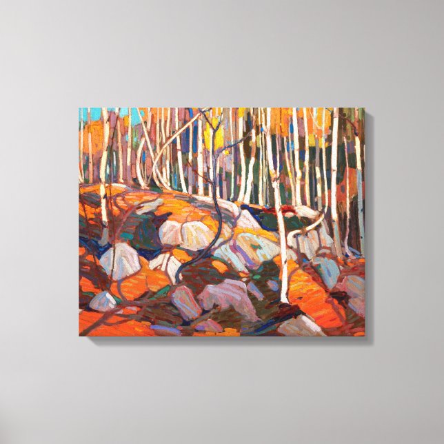 Impressão Em Tela Birch Grove, outono | Tom Thomson | (Frente)