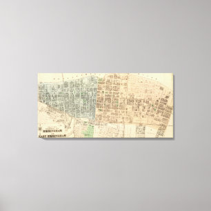 Impressão Em Tela Birmingham, E Birmingham