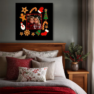 Impressão Em Tela Biscoito de Foto Personalizada Brilhando Espíritos