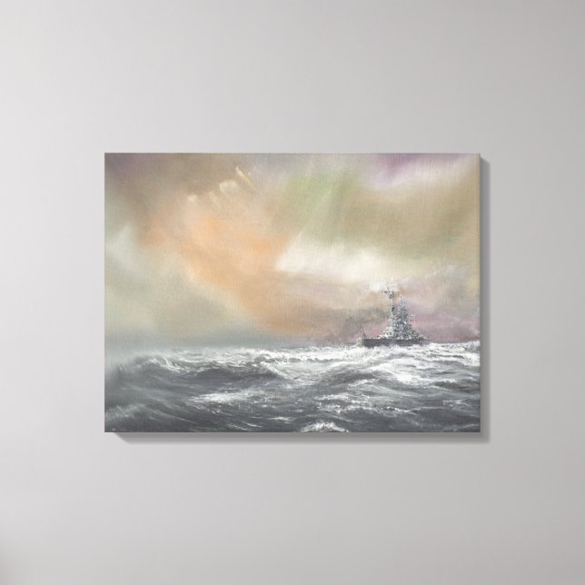 Impressão Em Tela Bismarck sinaliza Prinz Eugen 0959hrs 24 de maio (Frente)