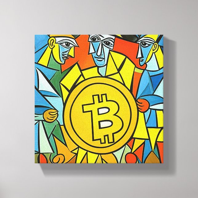Impressão Em Tela Bitmoney Art (Frente)