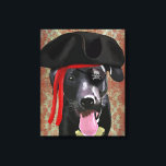 Impressão Em Tela Black Labrador Pirata Dog<br><div class="desc">Children's</div>