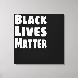 Impressão Em Tela Black Lives é importante BLM