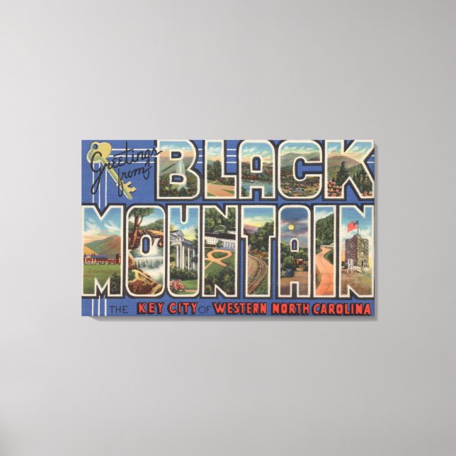 Impressão Em Tela Black Mountain, Carolina do Norte (Frente)