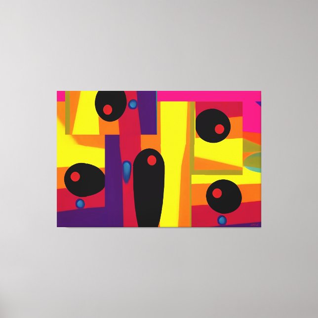 Impressão Em Tela Blobula Ken Gage Abstract Surrealism (Frente)