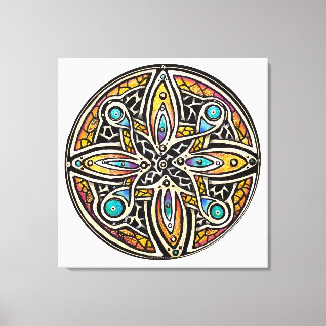 Impressão Em Tela Blooming Mandala (Frente)