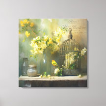 Blossomas Amarelos de Algodão Francês