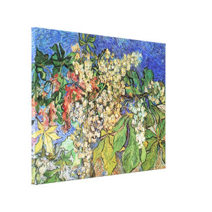 Impressão Em Tela Blossoming Chestnut Branches de Vincent van Gogh