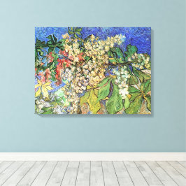 Impressão Em Tela Blossoming Chestnut Branches de Vincent van Gogh