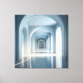 Impressão Em Tela Blue Arch Corridor”