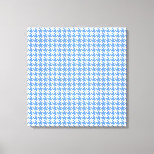 Impressão Em Tela Blue Modern Houndstooth em Emporiomoffa