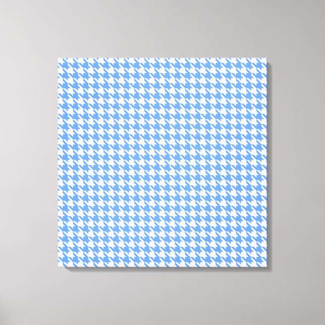 Impressão Em Tela Blue Modern Houndstooth em Emporiomoffa (Frente)