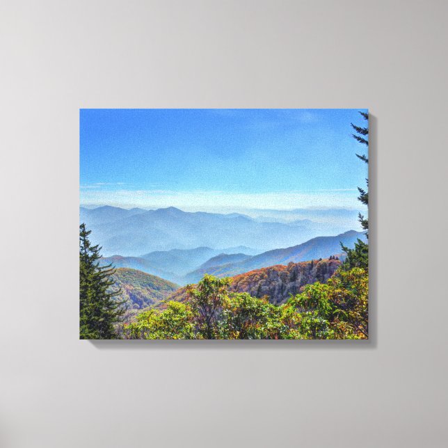 Impressão Em Tela Blue Ridge Parkway (Frente)