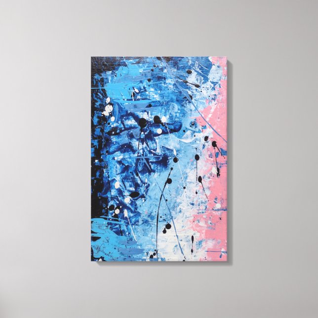 Impressão Em Tela Blue Wave (Frente)