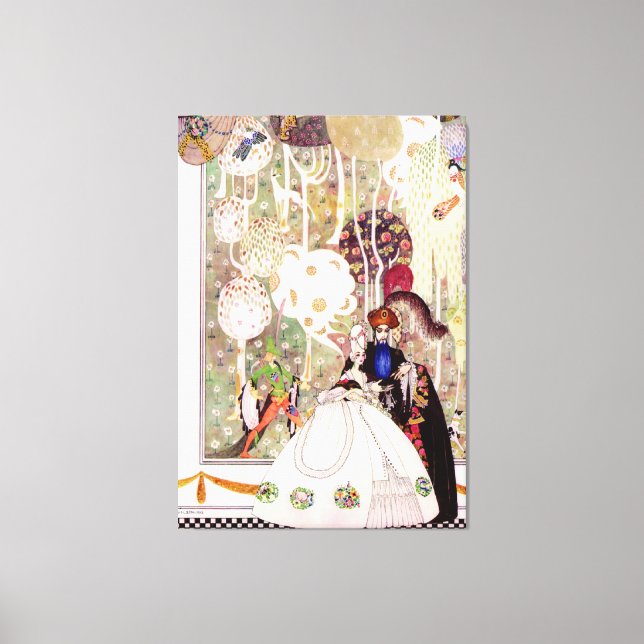 Impressão Em Tela Bluebeard de Kay Nielsen (Frente)