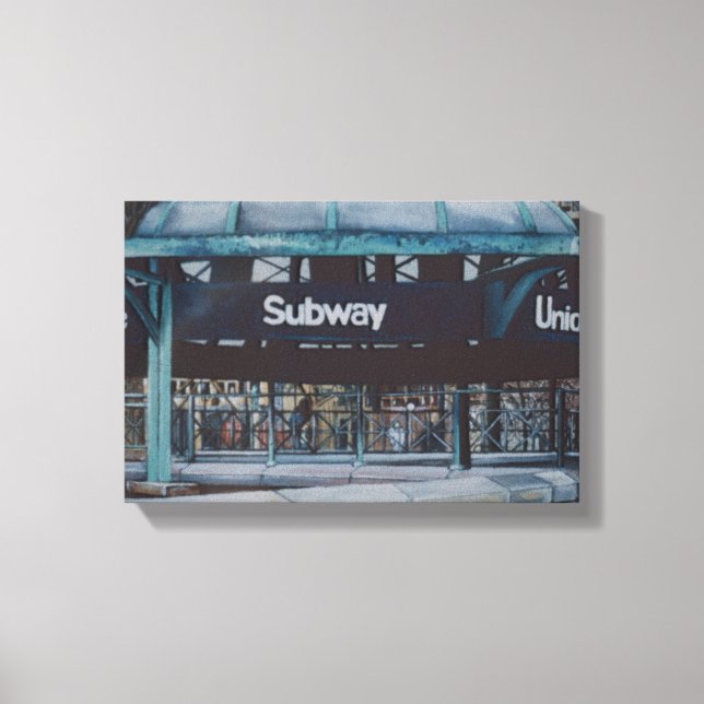 Impressão Em Tela Blues subterrâneos (Frente)