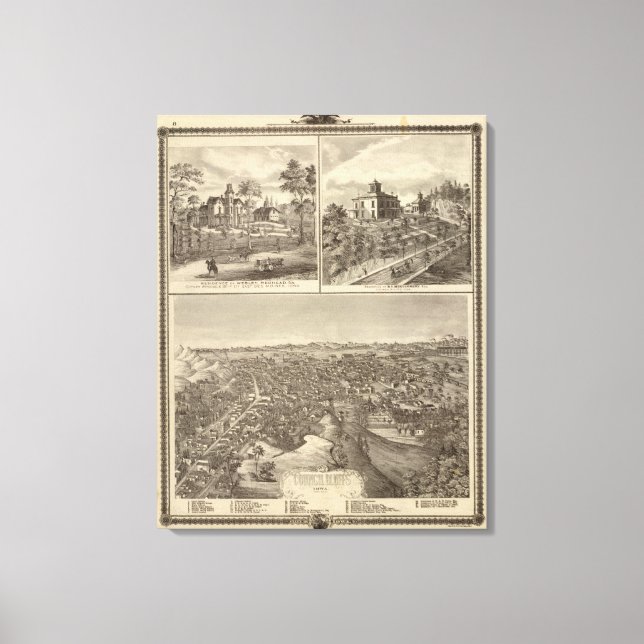 Impressão Em Tela Bluffs do Conselho (Frente)