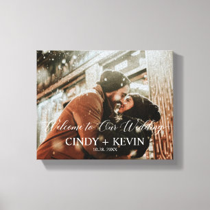 Impressão Em Tela Boa vinda a nosso noivo feito sob encomenda da