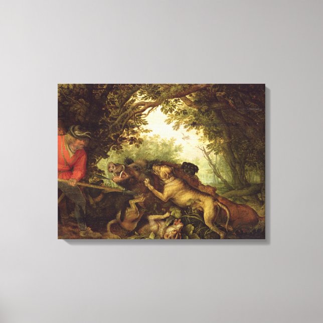 Impressão Em Tela Boar Hunt, 1611 (Frente)