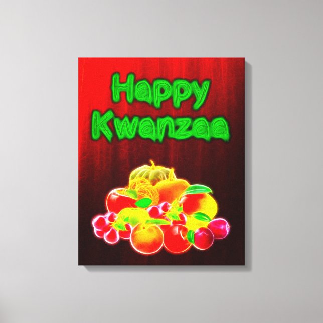 Impressão Em Tela Boas Frutas do Kwanzaa (Frente)