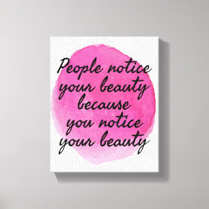 Impressão Em Tela boas vibrações dizendo por amor próprio e autoc