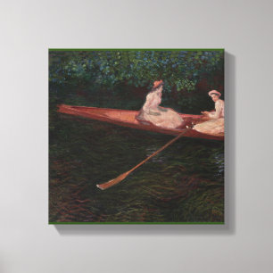 Impressão Em Tela Boat on the Epte - Claude Monet - c1890